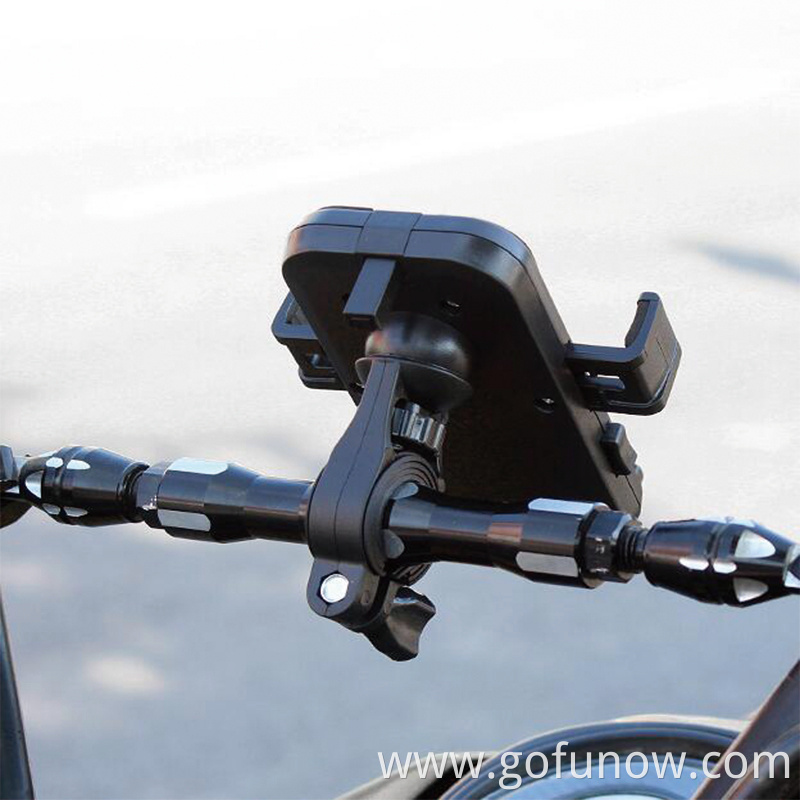 Wholesale PC Silicone Bike Motorcycle Motorxyxle Cell Phone Bracket Stand Mount Adjustable Electric Scooter Phone Holder G-FUN